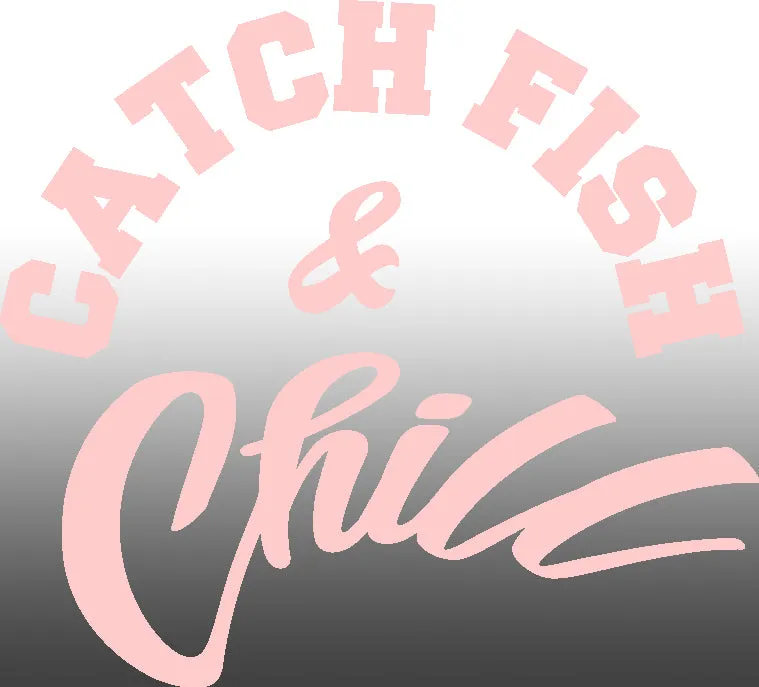 BOGO SPECIAL CATCH FISH & CHILL LOGO TRANSFER STICKERS