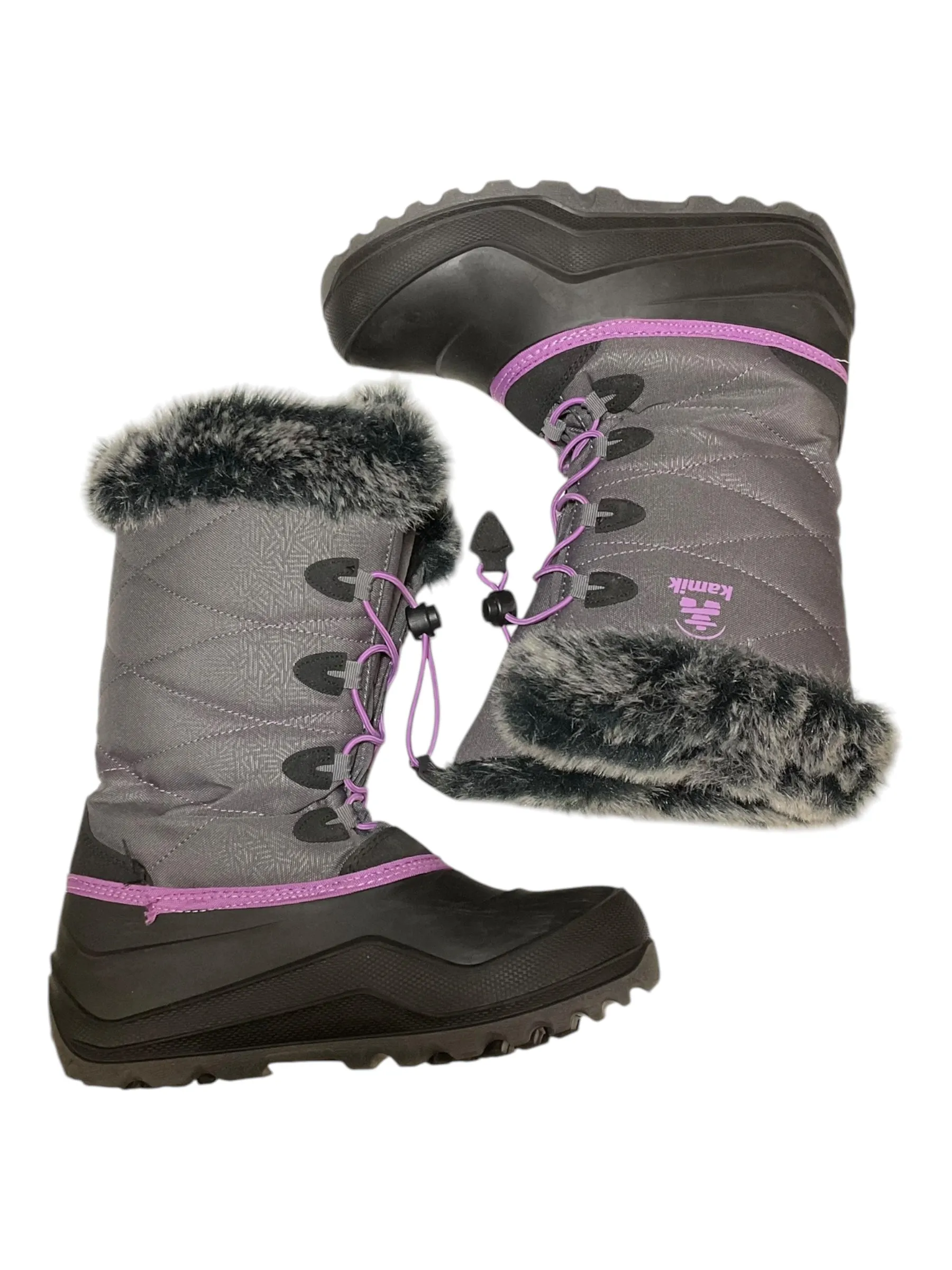 Boots Snow By Kamik In Black & Grey, Size: 7