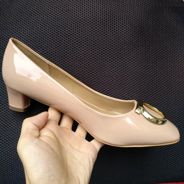 Bowknot Classic Black Patent Leather High Heels Shoes Woman Pumps Basic 2021 Bowknot Work Shoes Fashion Party Sexy Women Shoes