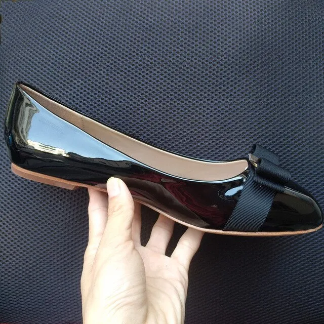 Bowknot Classic Black Patent Leather High Heels Shoes Woman Pumps Basic 2021 Bowknot Work Shoes Fashion Party Sexy Women Shoes