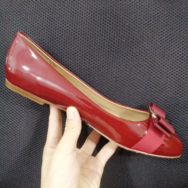 Bowknot Classic Black Patent Leather High Heels Shoes Woman Pumps Basic 2021 Bowknot Work Shoes Fashion Party Sexy Women Shoes