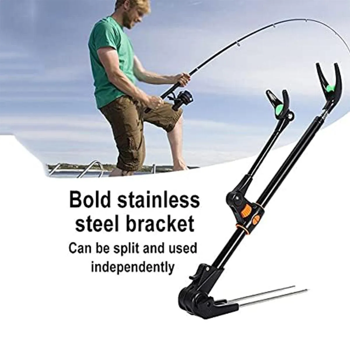 Bracket Fishing Rod Holder Multi Functional Rod Stand for Fishing and Outdoors