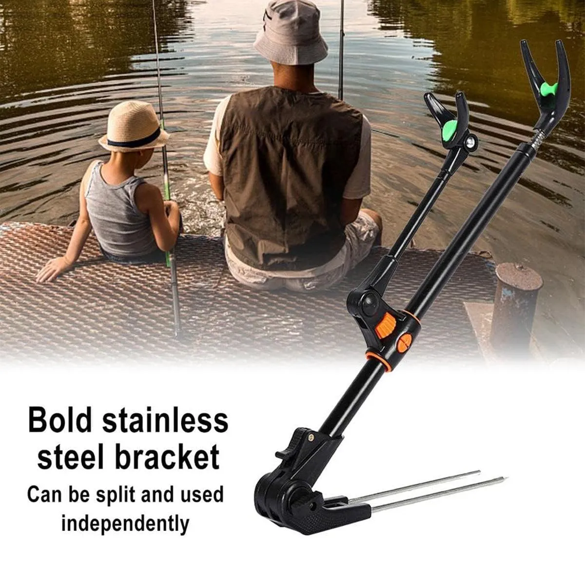 Bracket Fishing Rod Holder Multi Functional Rod Stand for Fishing and Outdoors