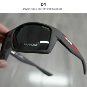 Brand KDEAM High quality TR90 Fishing Polarized Sunglasses Men outdoor Sport driving Sun Glasses UV400 with soft Nose pad