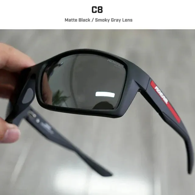 Brand KDEAM High quality TR90 Fishing Polarized Sunglasses Men outdoor Sport driving Sun Glasses UV400 with soft Nose pad