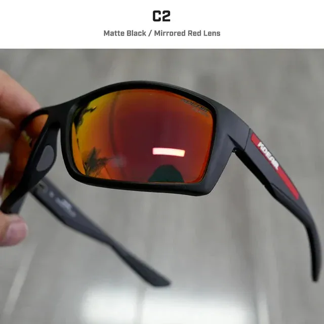 Brand KDEAM High quality TR90 Fishing Polarized Sunglasses Men outdoor Sport driving Sun Glasses UV400 with soft Nose pad