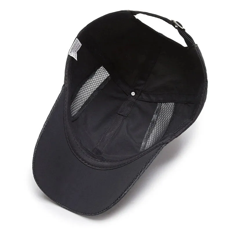 Breathable Mesh Baseball Cap - Men's Snapback Sport Dad Fishing Hat for Spring and Summer