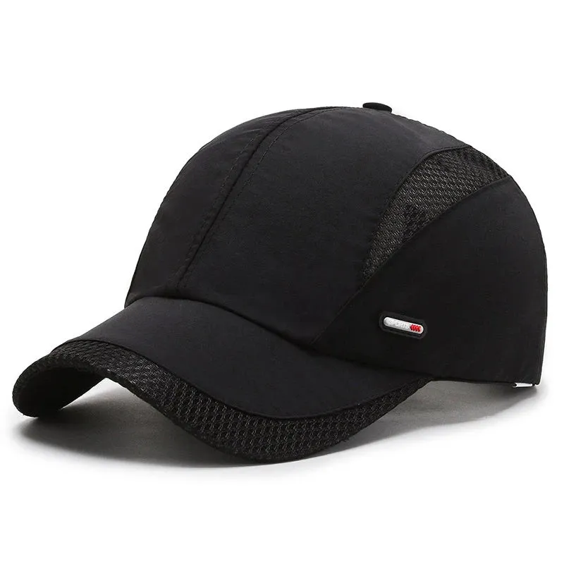 Breathable Mesh Baseball Cap - Men's Snapback Sport Dad Fishing Hat for Spring and Summer
