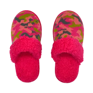 Bright Collection Creekside Slide Slippers | Camo Pink