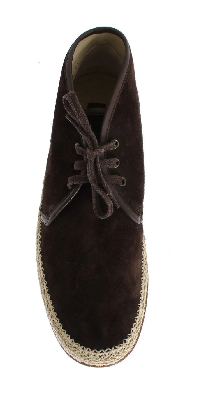 Brown Suede Corrida Chukka Ankle Boots