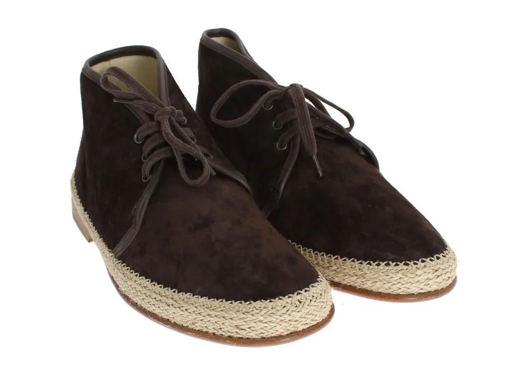Brown Suede Corrida Chukka Ankle Boots