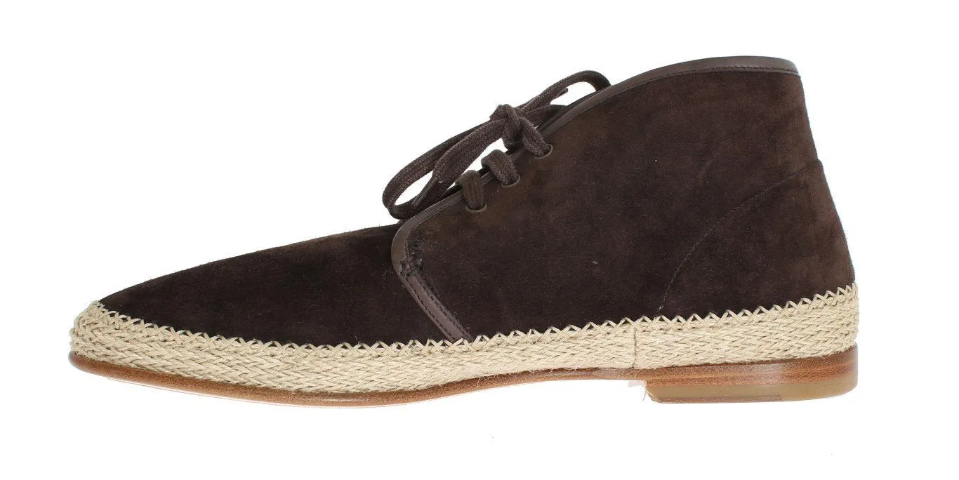 Brown Suede Corrida Chukka Ankle Boots