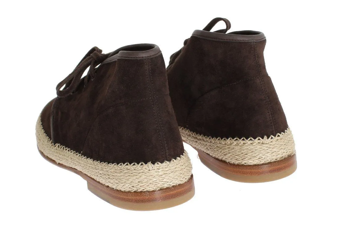 Brown Suede Corrida Chukka Ankle Boots