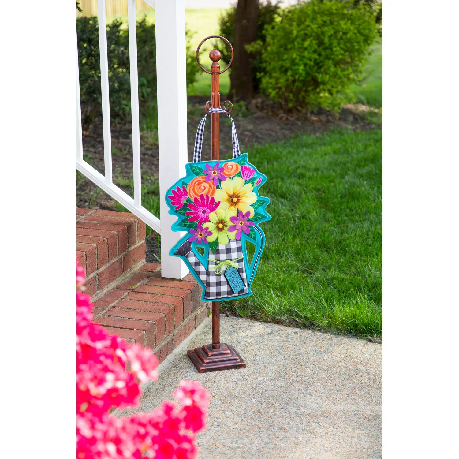 Buffalo Check Watering Can Door Décor,2dhb2247
