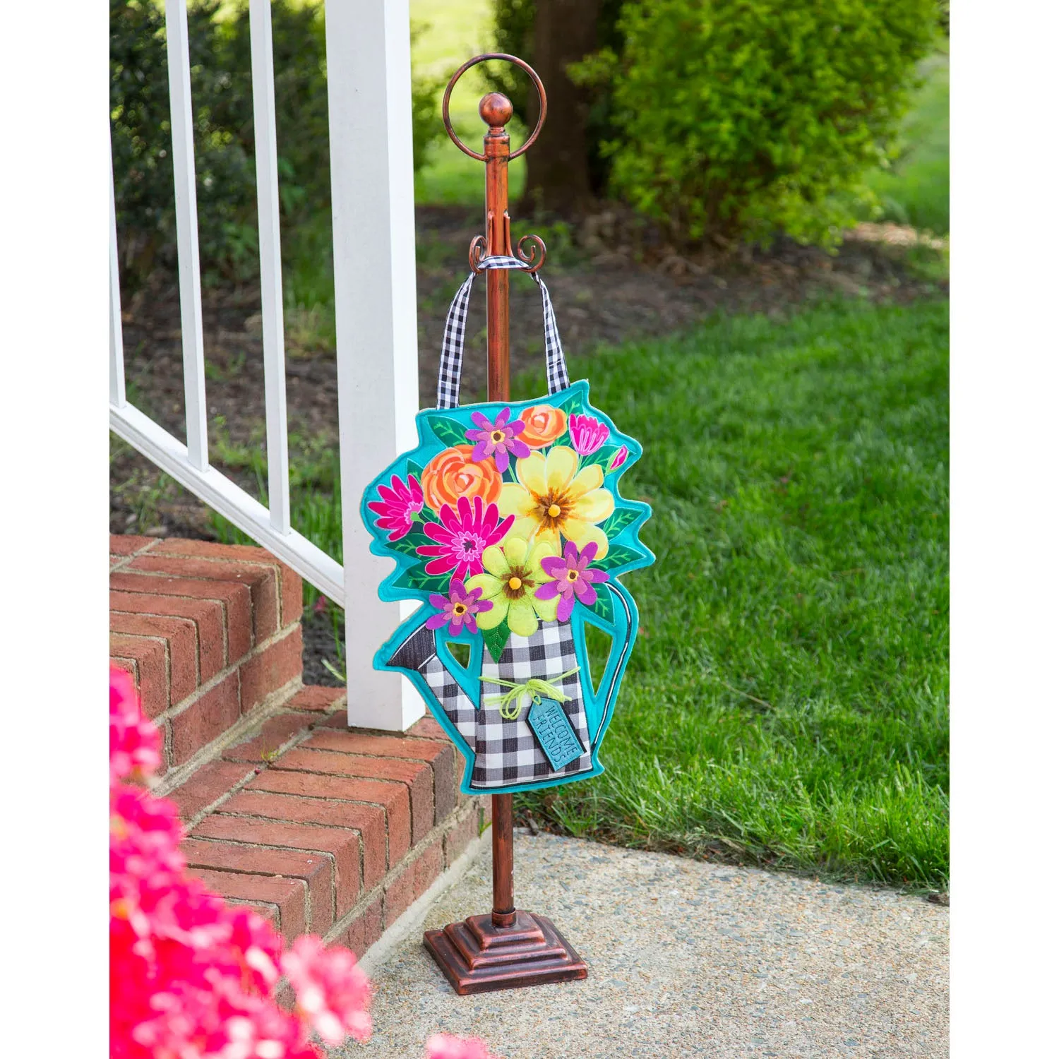Buffalo Check Watering Can Door Décor,2dhb2247