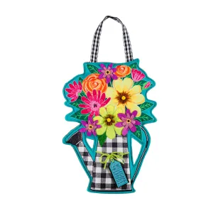 Buffalo Check Watering Can Door Décor,2dhb2247