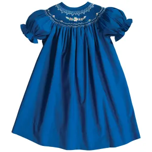 Bullion Flowers English Smocked R.Blue Bishop