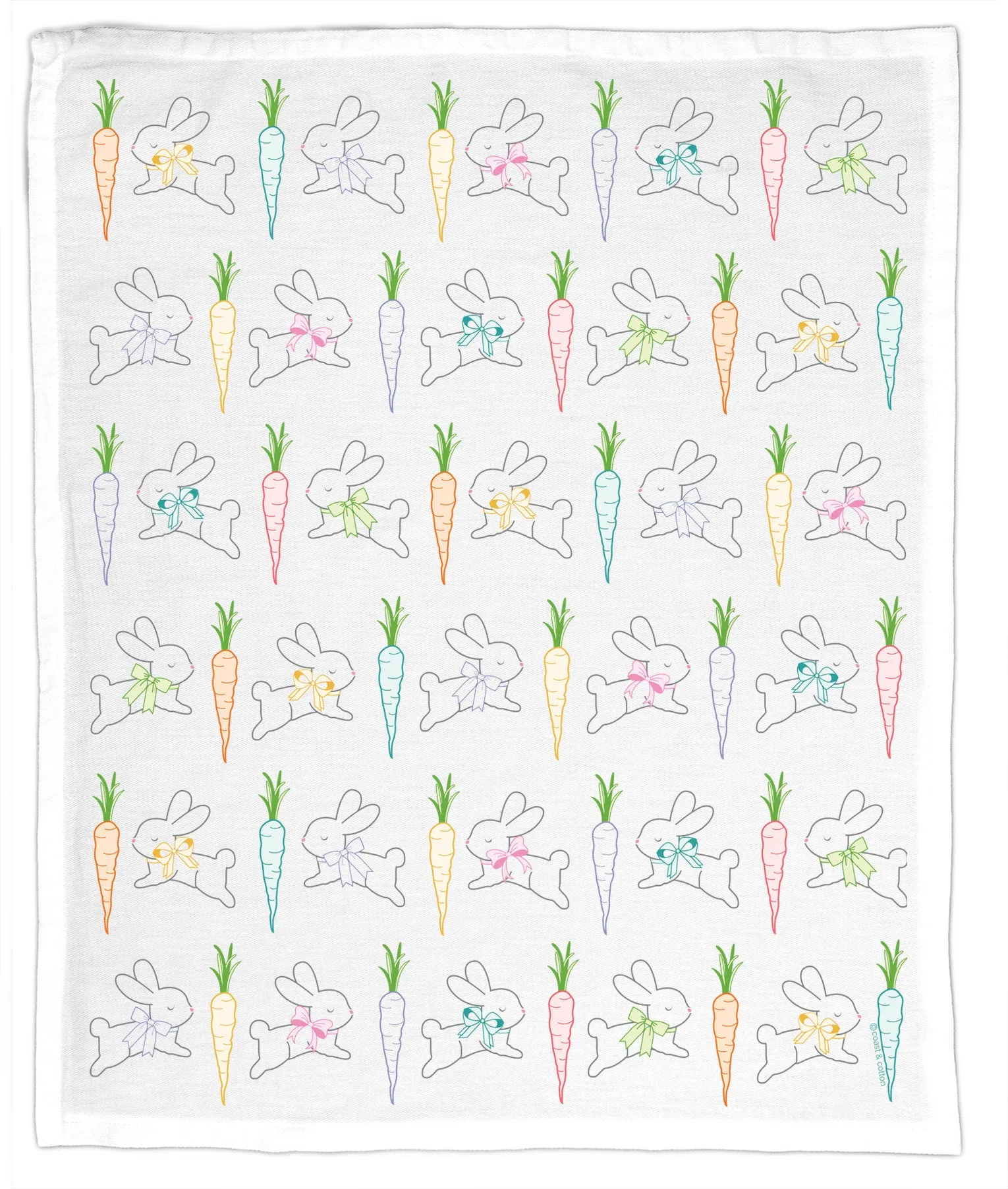 Bunnies & Carrots, Hand Towel