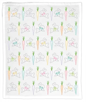 Bunnies & Carrots, Hand Towel