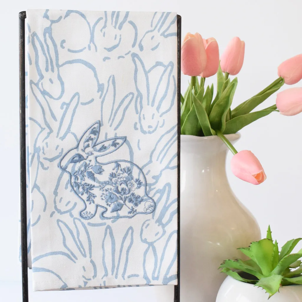 Bunny Pattern with Blue Bunny Kitchen Towel