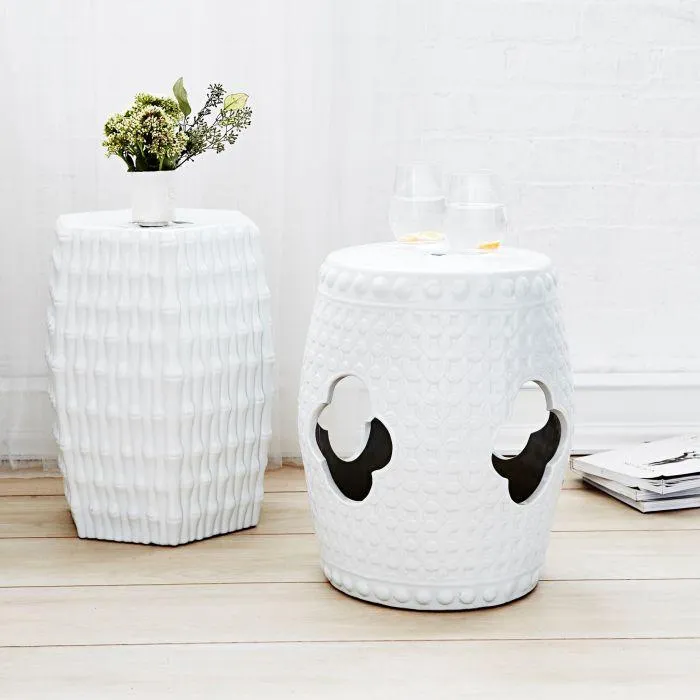 Burma Stool - White