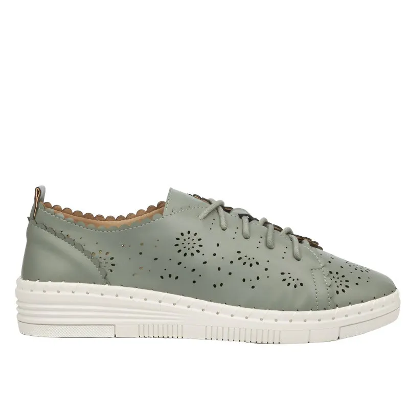 Butterfly Lace-up Sneaker - Olive
