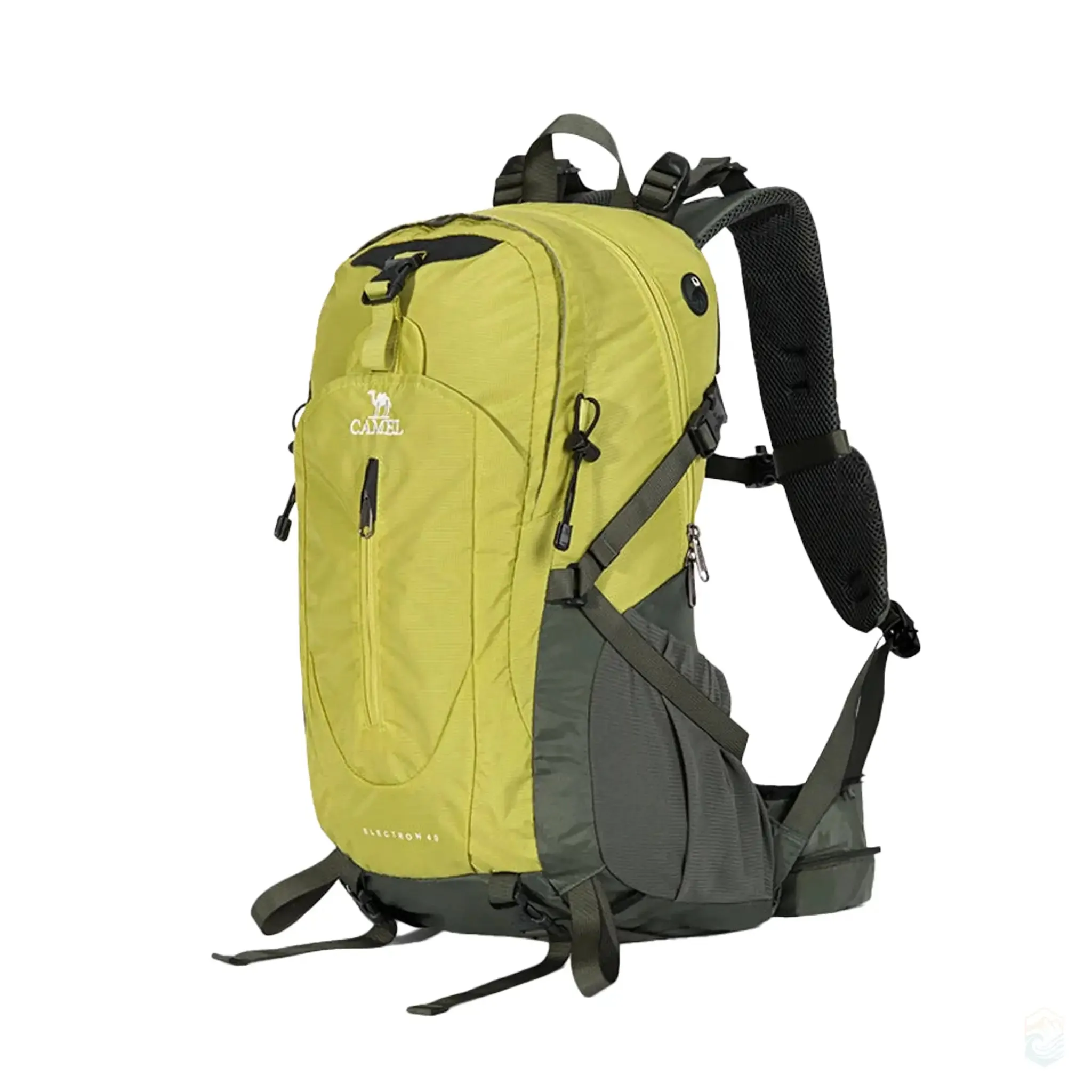 Camel 40L Waterproof Hiking Backpack Ultralight Design with Rain Cover for Camping Trekking Travel