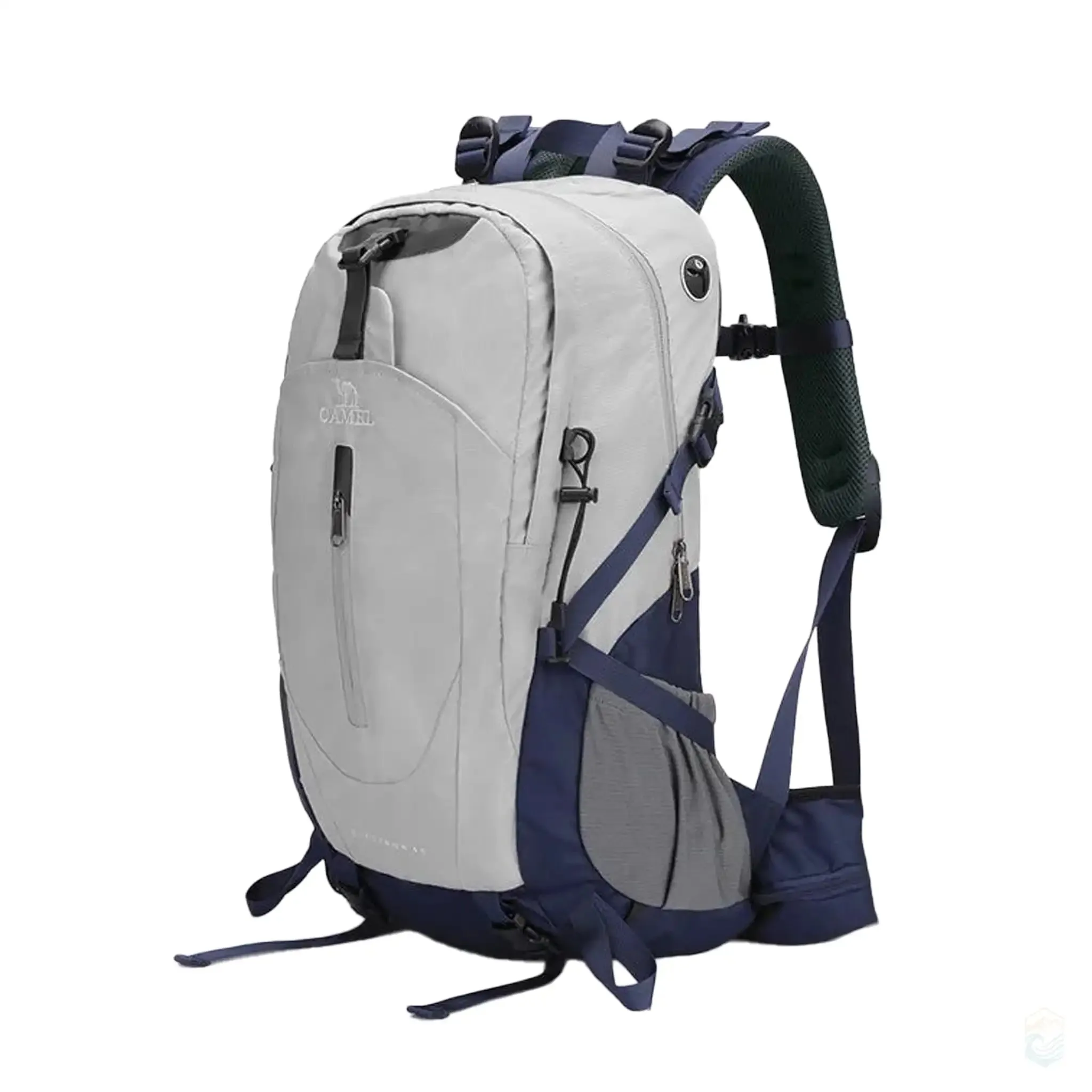 Camel 40L Waterproof Hiking Backpack Ultralight Design with Rain Cover for Camping Trekking Travel