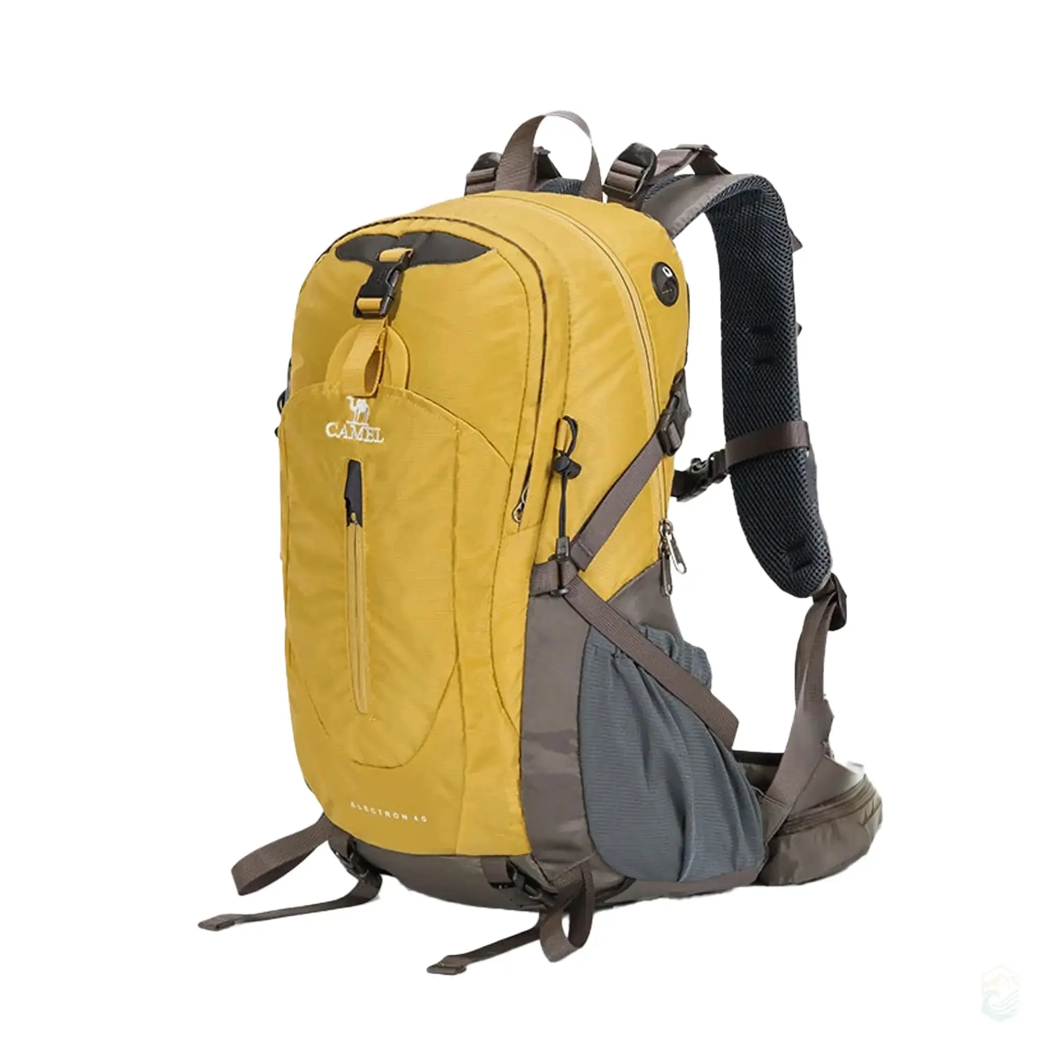 Camel 40L Waterproof Hiking Backpack Ultralight Design with Rain Cover for Camping Trekking Travel