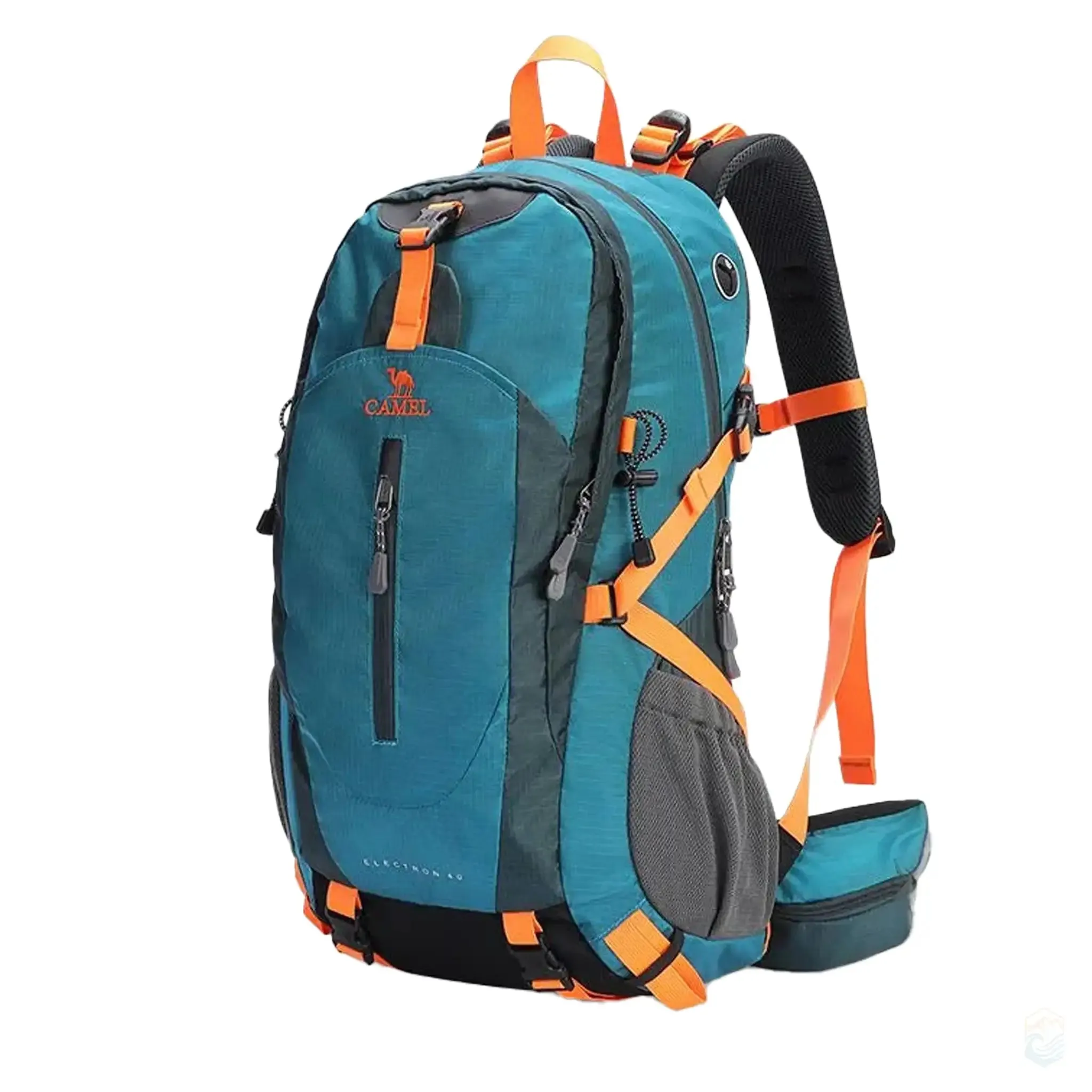 Camel 40L Waterproof Hiking Backpack Ultralight Design with Rain Cover for Camping Trekking Travel