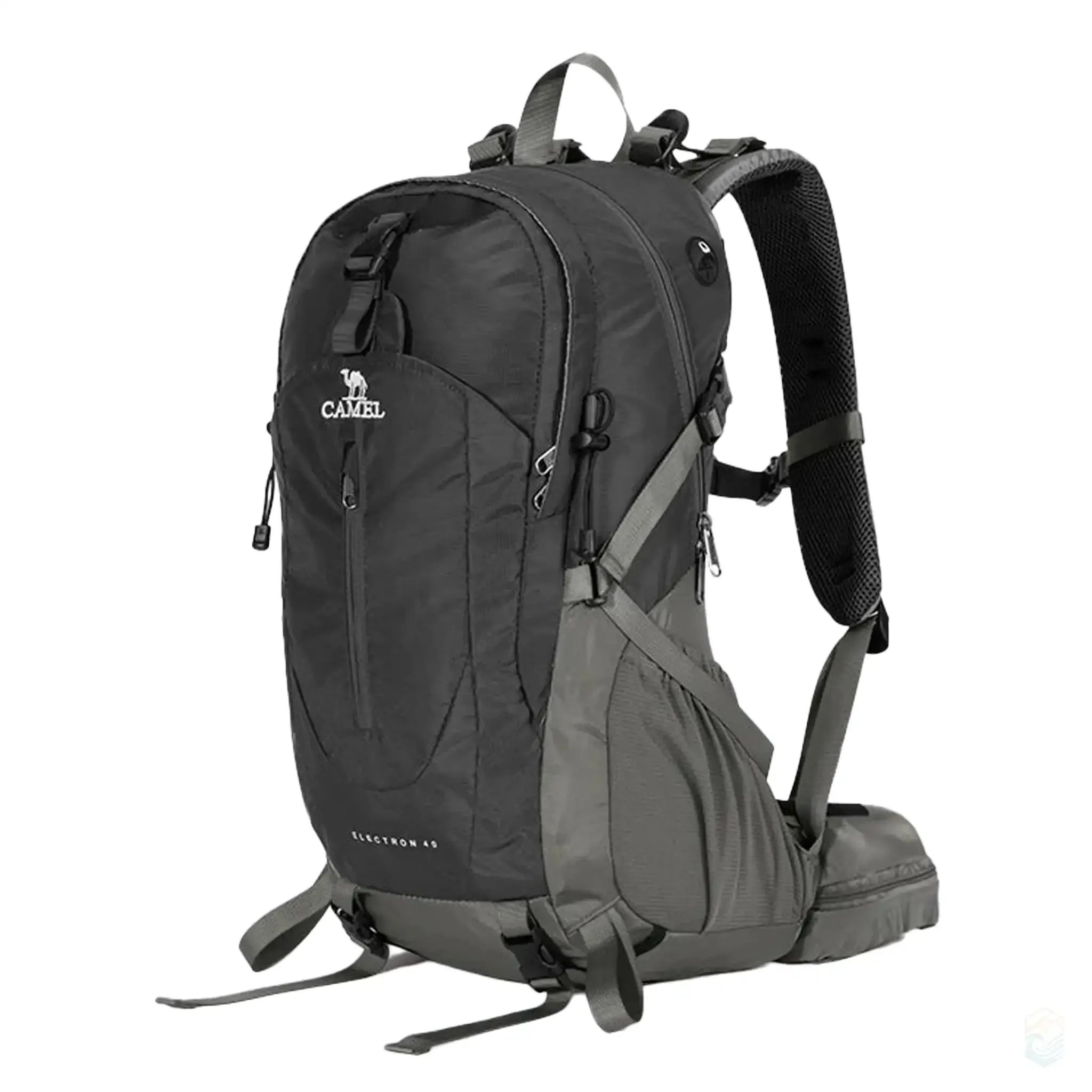 Camel 40L Waterproof Hiking Backpack Ultralight Design with Rain Cover for Camping Trekking Travel