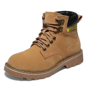 CAMEL Official Men Women High-top Hiking Boots Anti-slip Work Boots