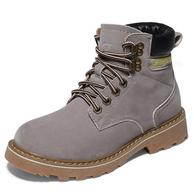CAMEL Official Men Women High-top Hiking Boots Anti-slip Work Boots