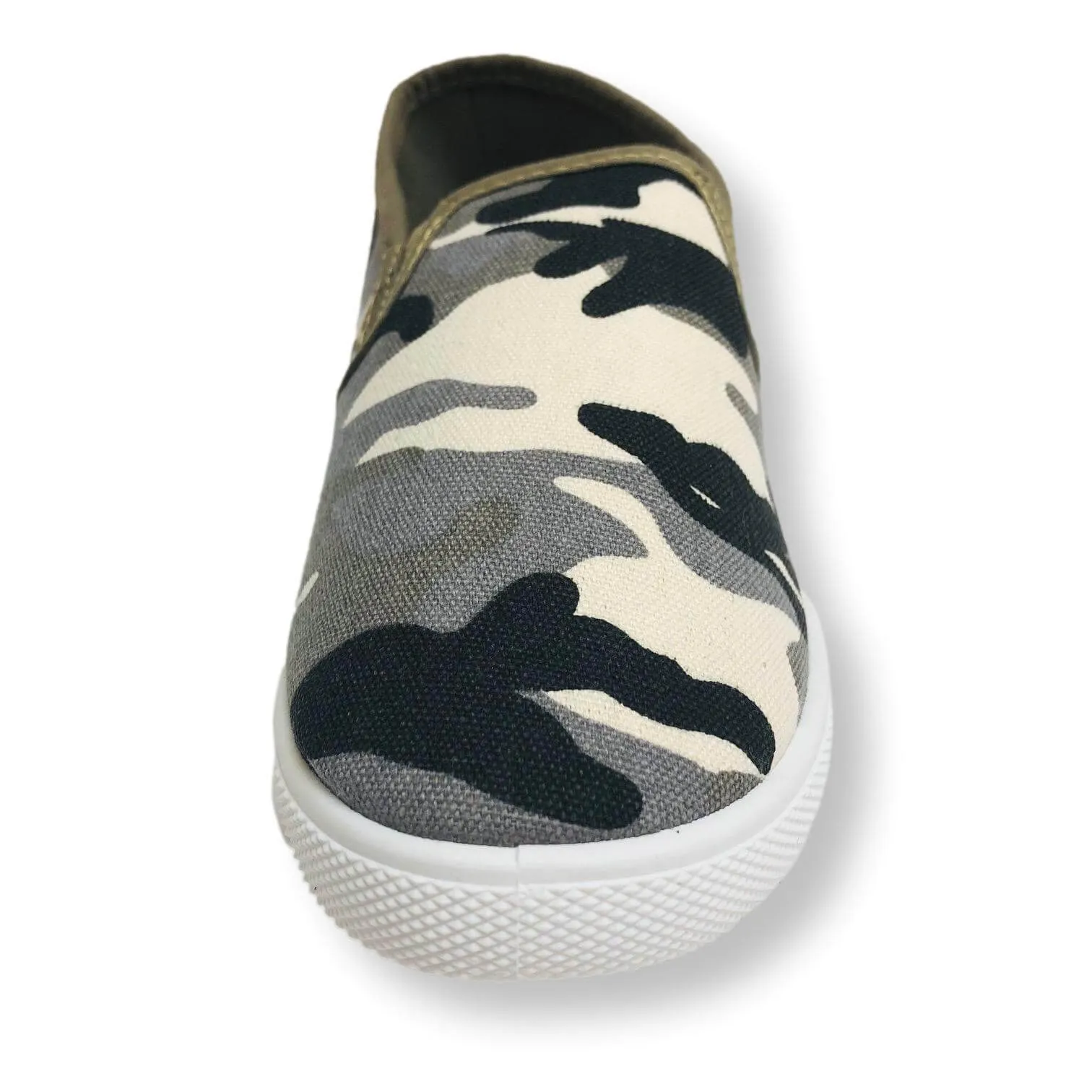 Camo Slip On Shoes for Boys Canvas Kids Sneakers