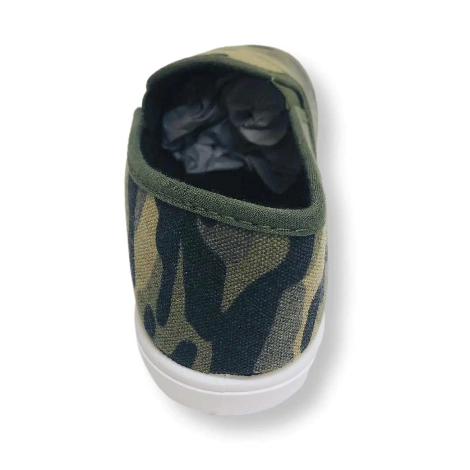 Camo Slip On Shoes for Boys Canvas Kids Sneakers