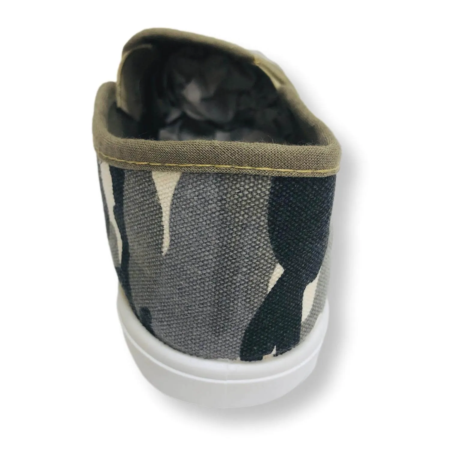 Camo Slip On Shoes for Boys Canvas Kids Sneakers