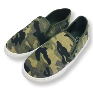 Camo Slip On Shoes for Boys Canvas Kids Sneakers