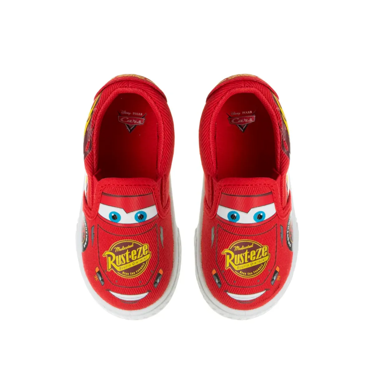 Cars Lightning Mcqueen Low top Slip-on Casual Fashion Tennis Boys Canvas Sneakers (Toddler/Little Kid)