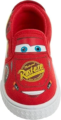 Cars Lightning Mcqueen Low top Slip-on Casual Fashion Tennis Boys Canvas Sneakers (Toddler/Little Kid)