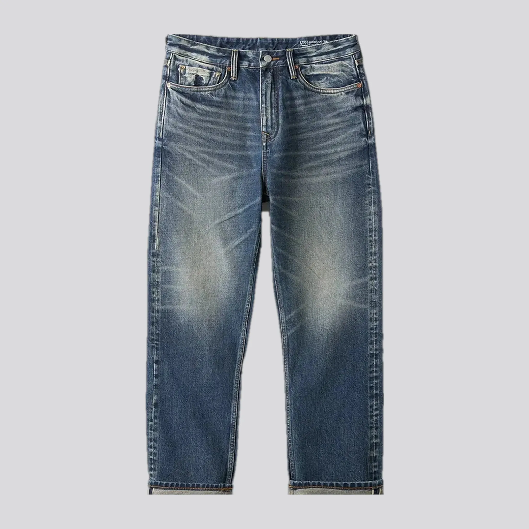 Casual tapered men's jeans