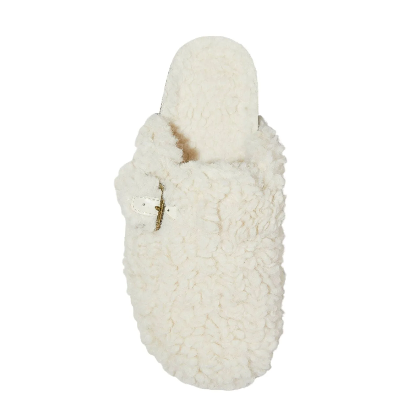 Cat & Jack Girls Faux-Shearling Loafer Slippers 91307191 Ivory Off White 3