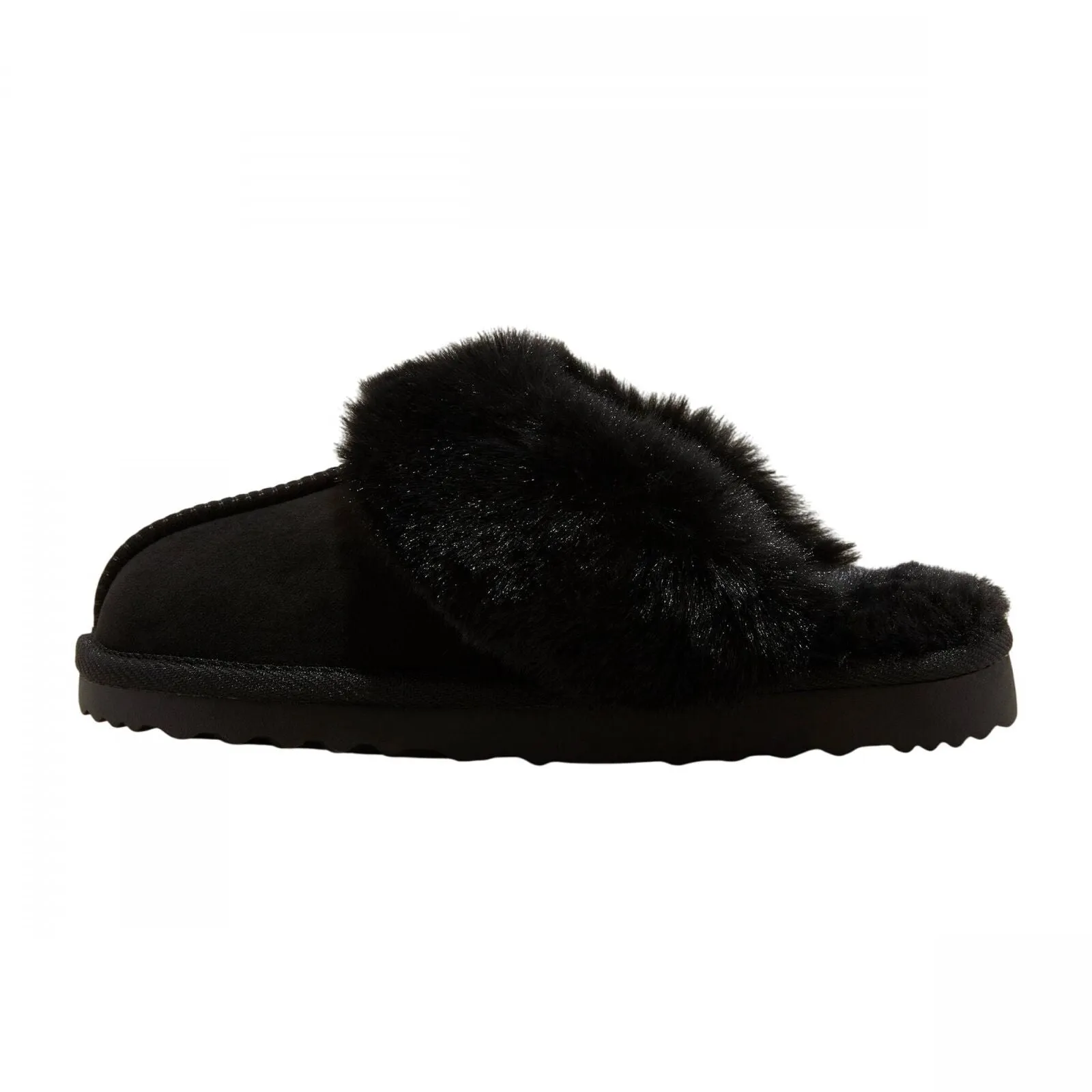 Cat & Jack Kids Girls Inez Scuff Slippers 91307153 Black 5M