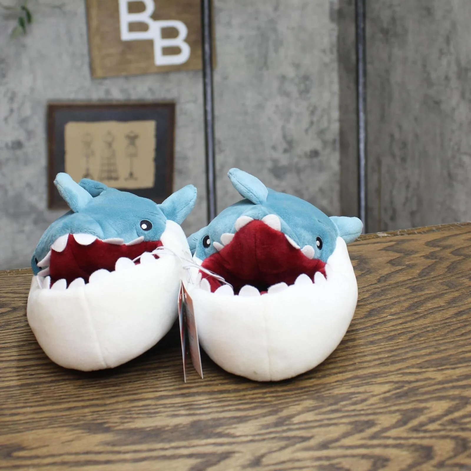 Cat & Jack Toddler Bruce Shark Loafer Slippers 89467805 Blue 9T-10T