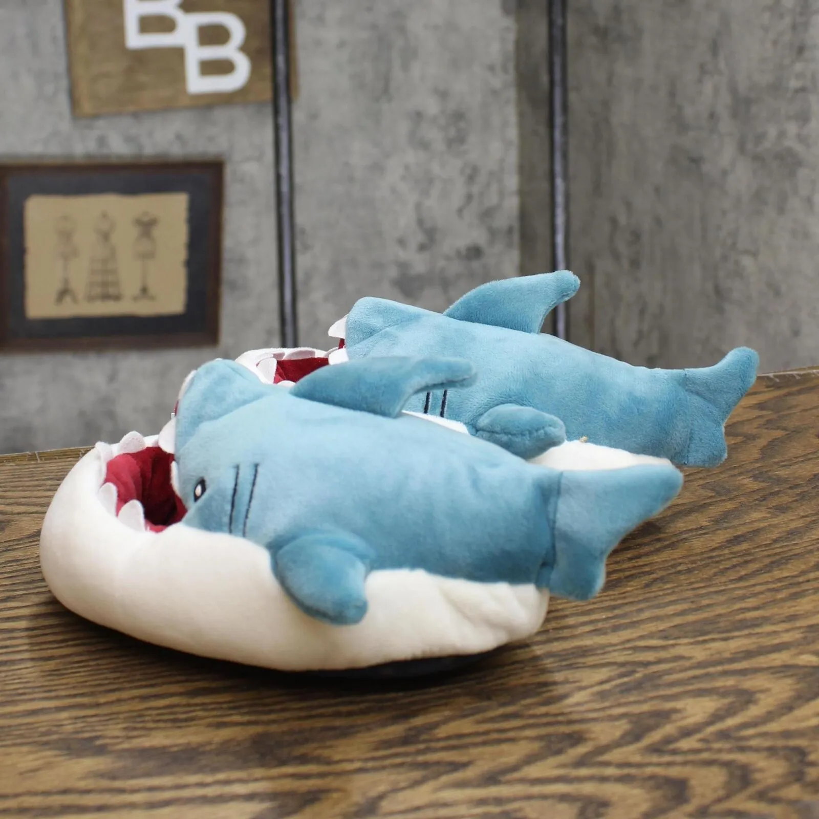 Cat & Jack Toddler Bruce Shark Loafer Slippers 89467805 Blue 9T-10T