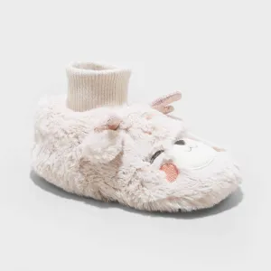 Cat & Jack Toddler Girls Doe Fawn Bootie Slippers 88507580