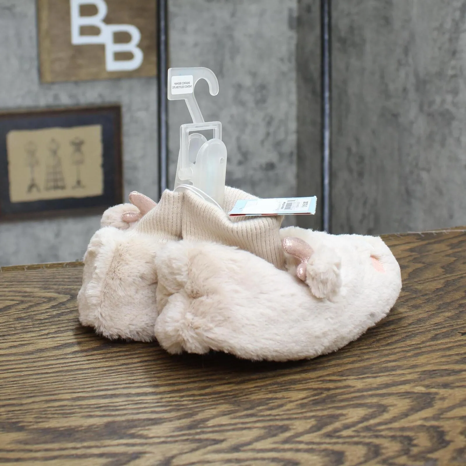 Cat & Jack Toddler Girls Doe Fawn Bootie Slippers 88507580