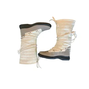 Chanel Sport White Logo Snow Boots