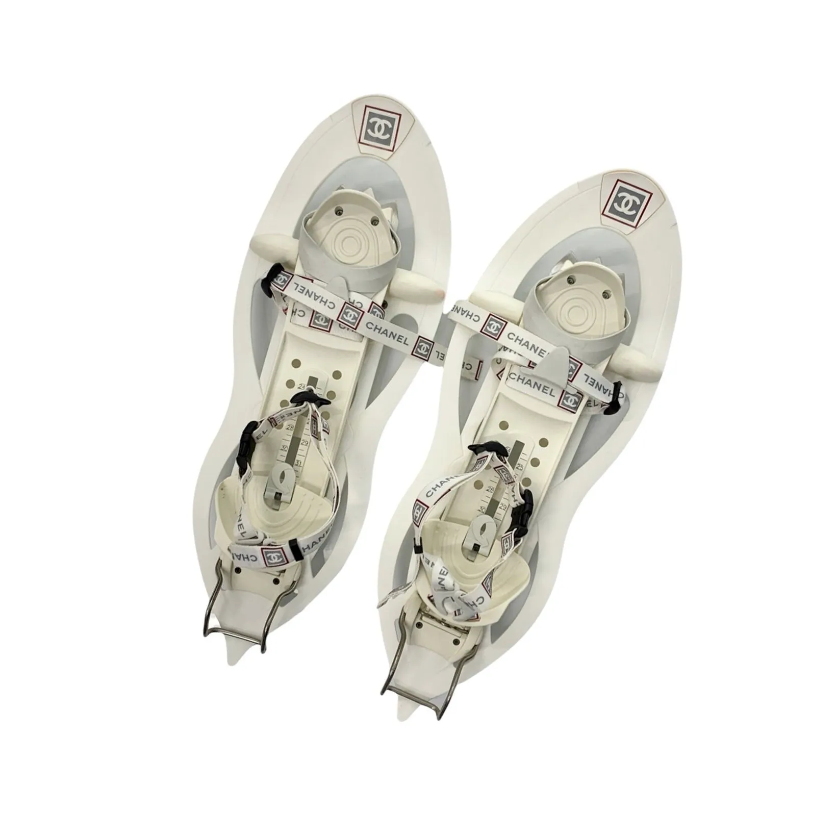 Chanel White Sport Logo Snow Shoes