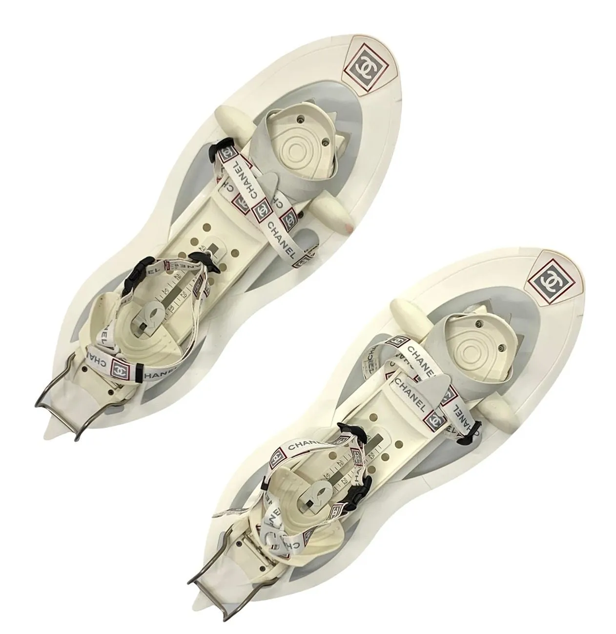Chanel White Sport Logo Snow Shoes