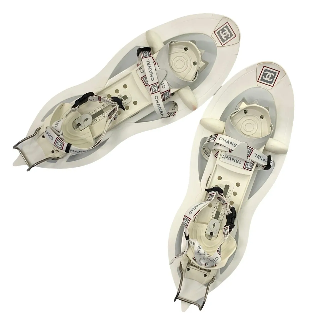 Chanel White Sport Logo Snow Shoes